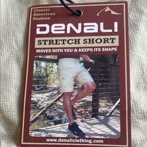 Cream Stretch Cargo Shorts